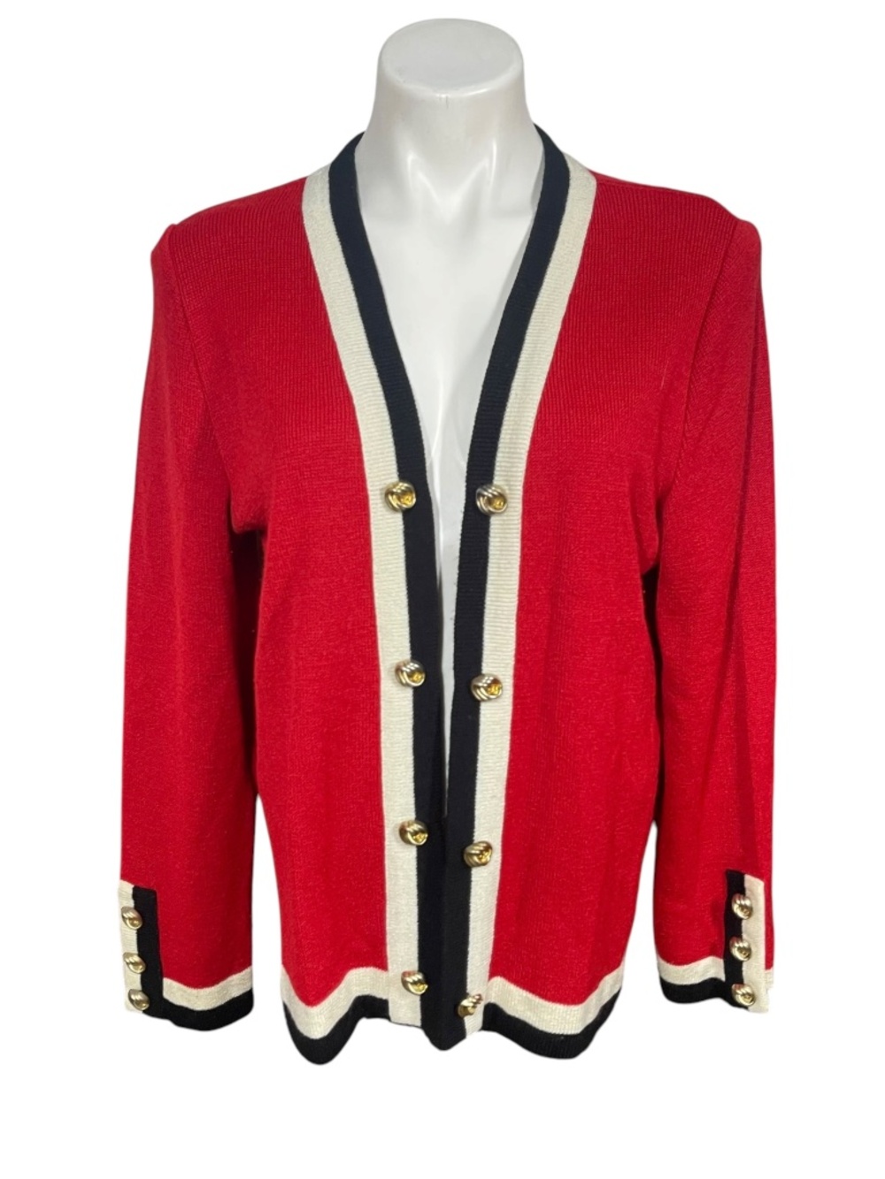 Vintage Colorblock Cardigan Sweater